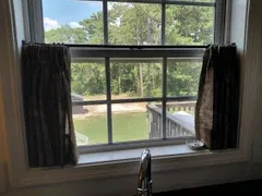 Sara Le Print Linen Pleated Cafe Curtains | TWOPAGES