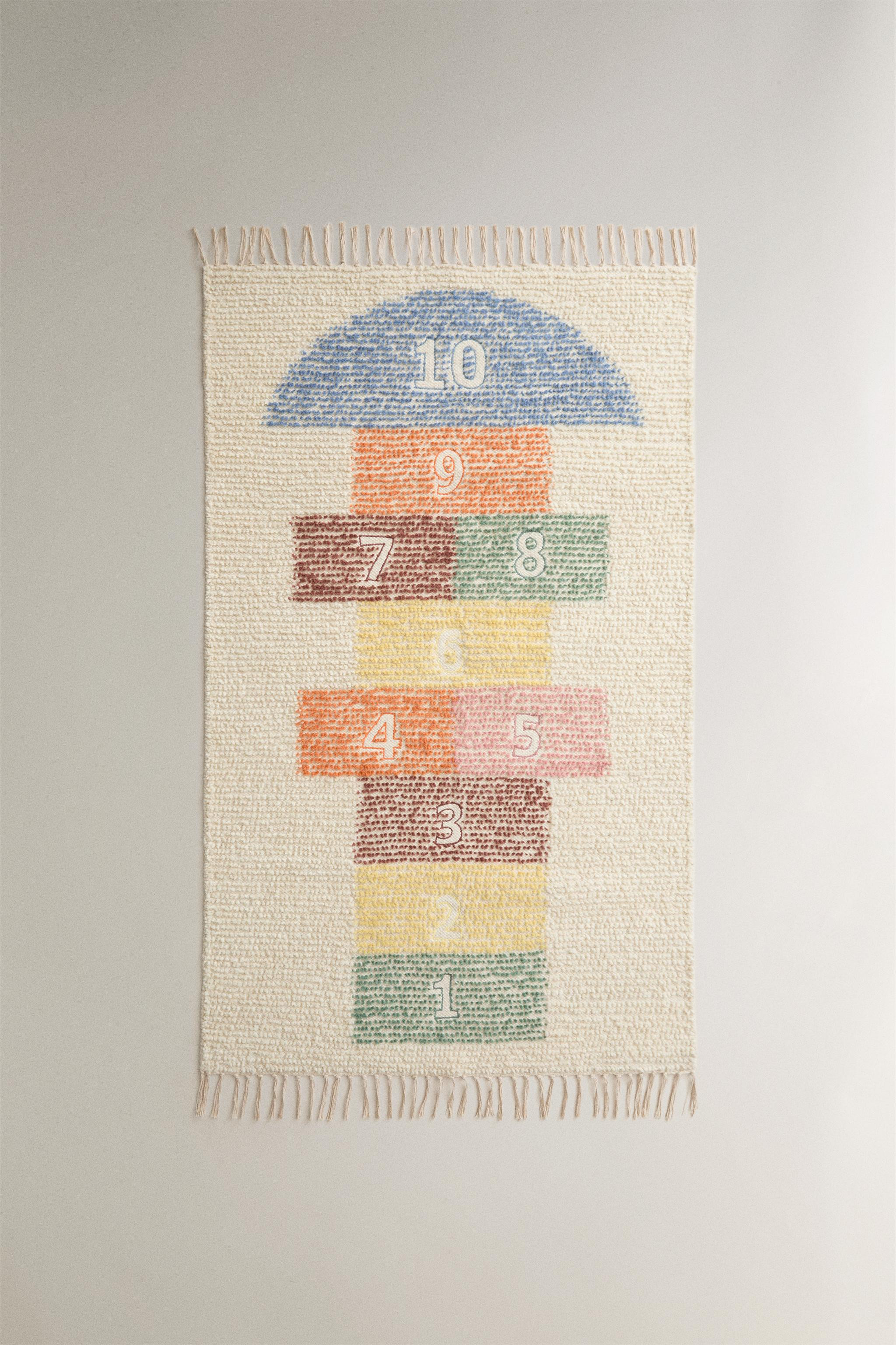 KIDS' HOPSCOTCH WOOL RUG | Zara UK