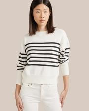 Wyn Cotton Striped Sweater | Modern Citizen