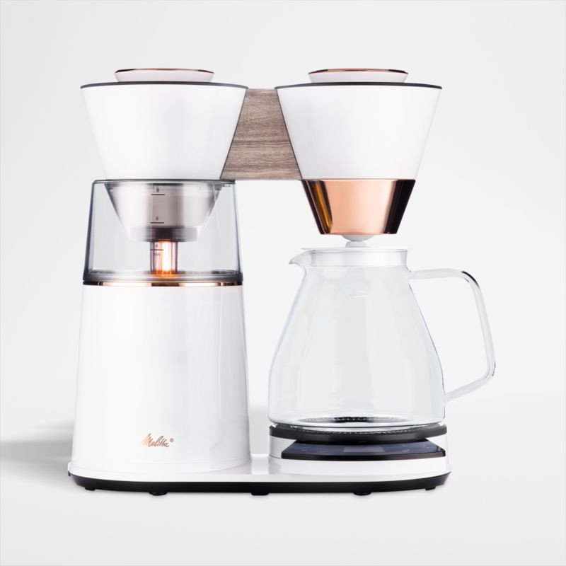 Melitta Vision White 12-Cup Drip Coffee Maker + Reviews | Crate & Barrel | Crate & Barrel