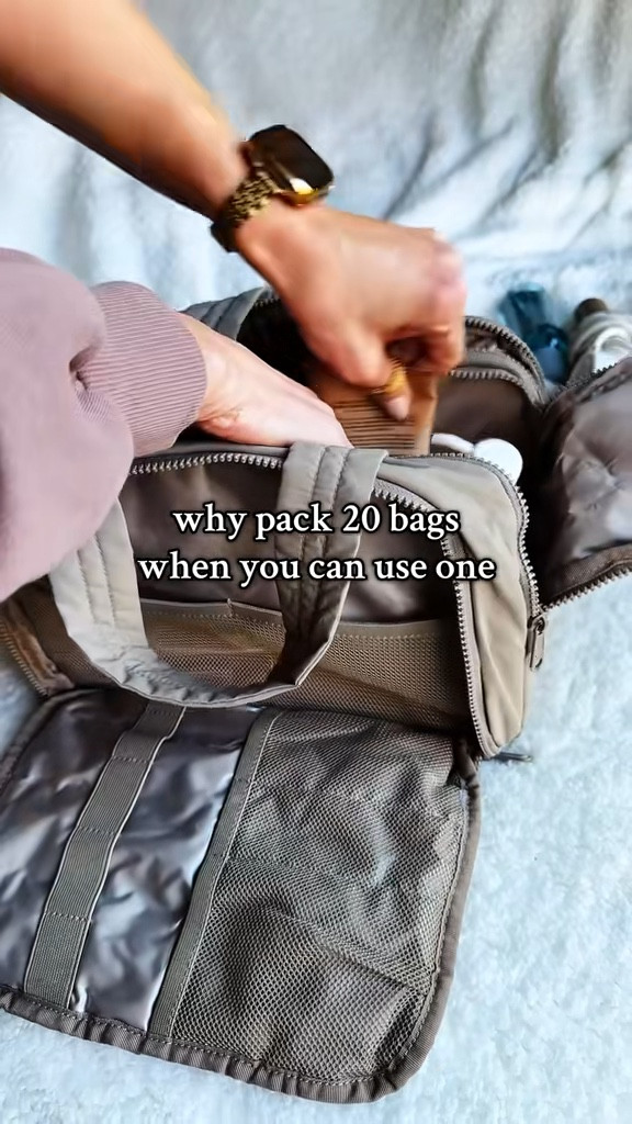The ultimate travel toiletry bag—4 compartments, leaks contained, full-size bottles included, and the easiest organization upgrade for trips, and gym bags. A clean, puffy essential that actually fits everything.

#travelbag #toiletrybag #organizewithme #travelessentials #packingessentials #beautyorganization

#LTKTravel #LTKHome #LTKBeauty