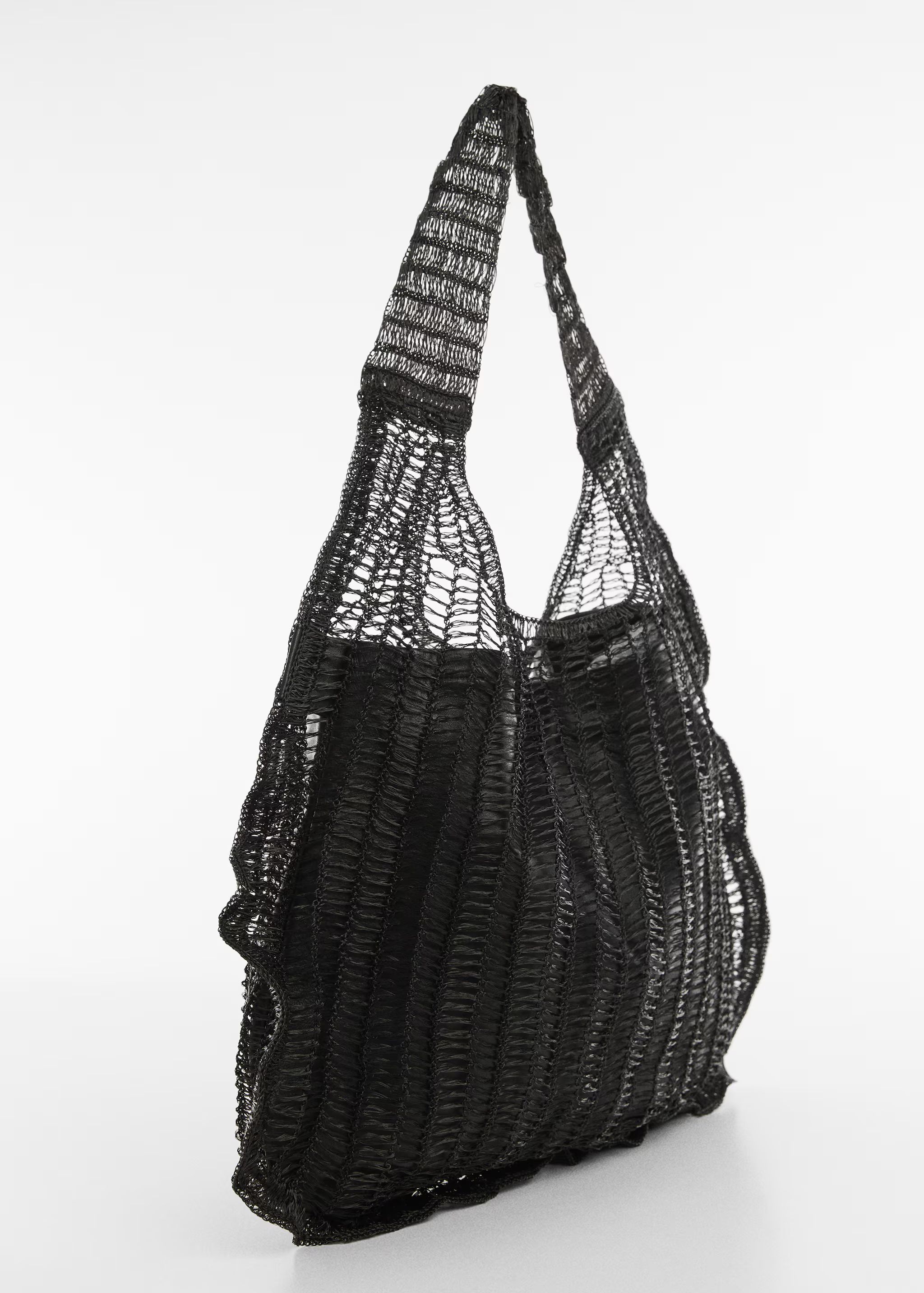 Mesh pattern shopper bag | MANGO (US)