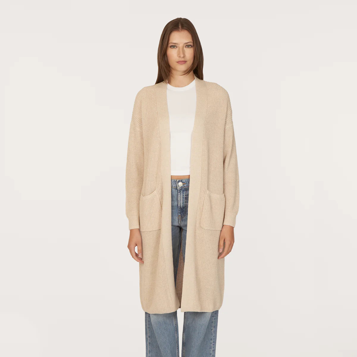 Shaker Open Coatigan w/ Pockets | Autumn Cashmere | Autumn Cashmere