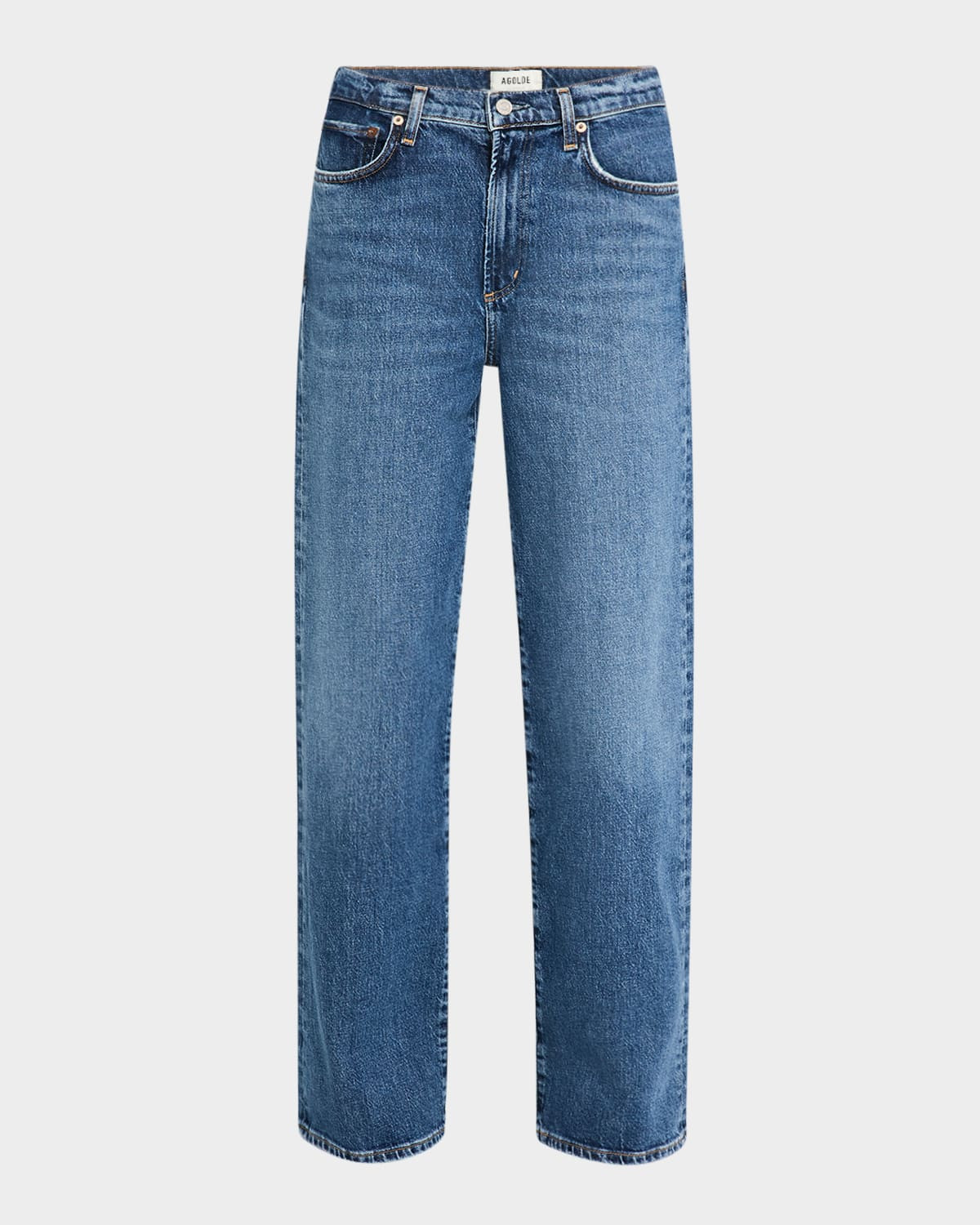 Harper Mid-Rise Relaxed Straight Jeans | Neiman Marcus