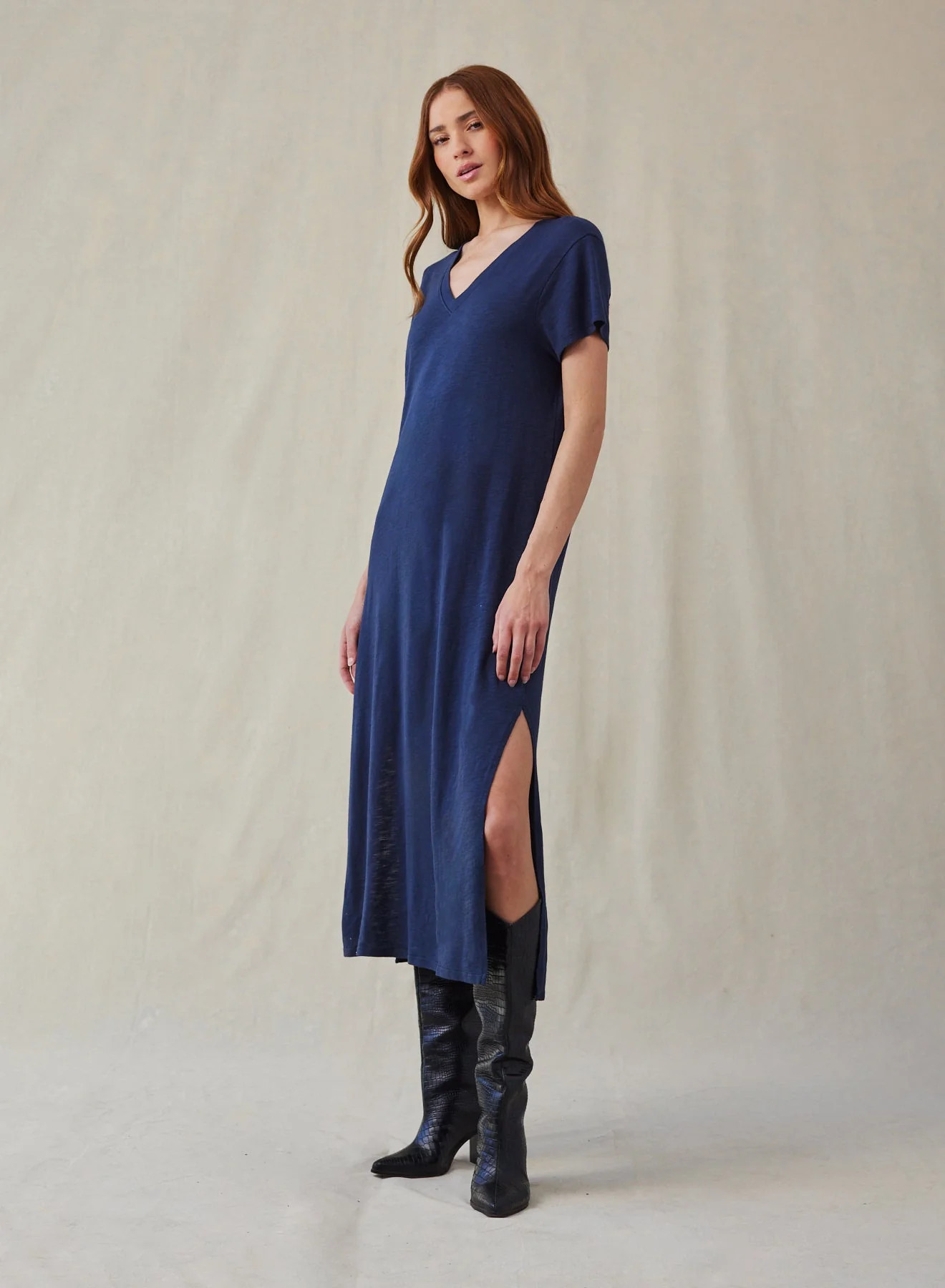KNIT V-NECK MAXI DRESS ENSEA - Bella Dahl | Bella Dahl