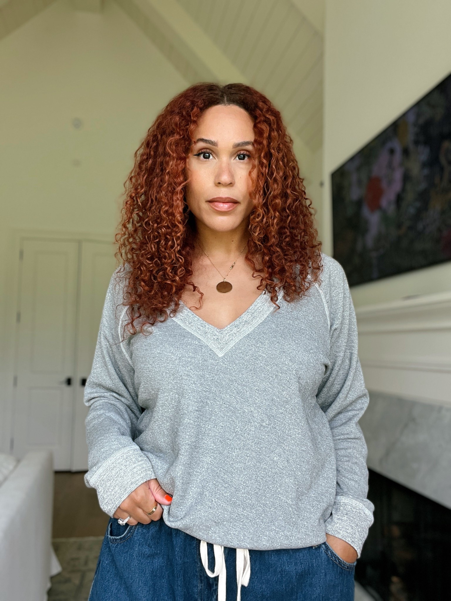 This company makes my favorite sweat sets across the board. After four different crewnecks from the brand, this is my first v-neck from the brand and I’m hooked. 

Sweats
Sweatshirt
Cozy Style
Athleisure 
Mom style
Mom outfit 
Cool outfit

#LTKMidsize #LTKStyleTip