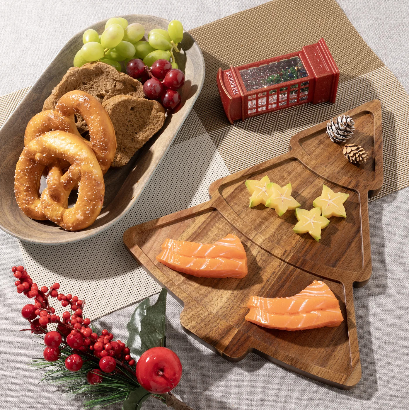 Holiday Time WW Tree 12.79''x10.19'' Wood Tray | Walmart (CA)