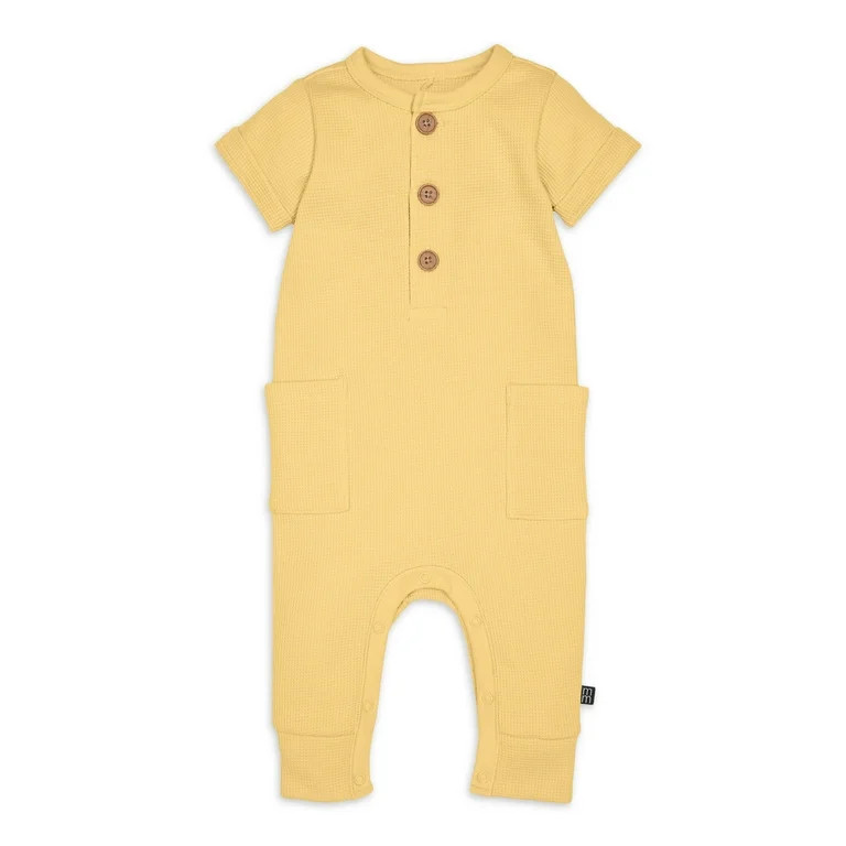 Modern Moments by Gerber Baby Boy Short Sleevee and Long Leg Romper, Sizes 0/3 Months - 24 Months | Walmart (US)
