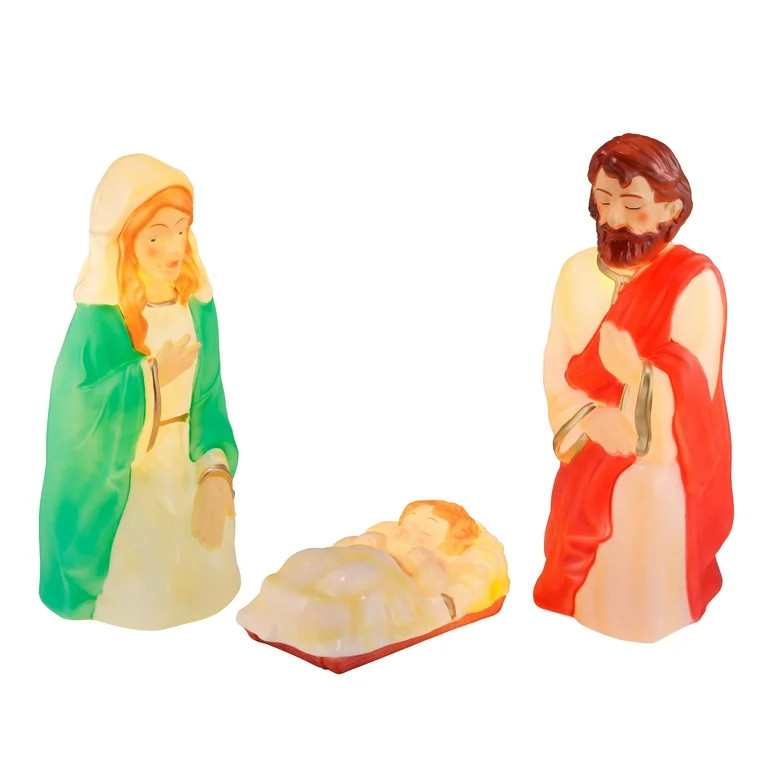 Light-Up Christmas Nativity Scene Blow Molds, 28 in, Set of 3, by Holiday Time | Walmart (US)