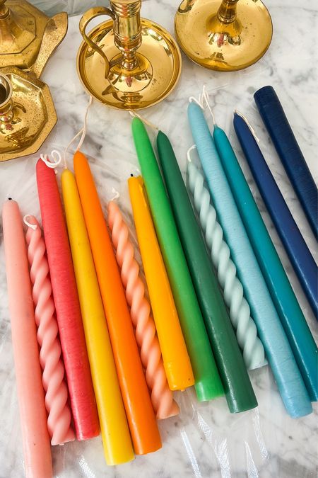 Rainbow taper candles are always a good idea!

#LTKhome