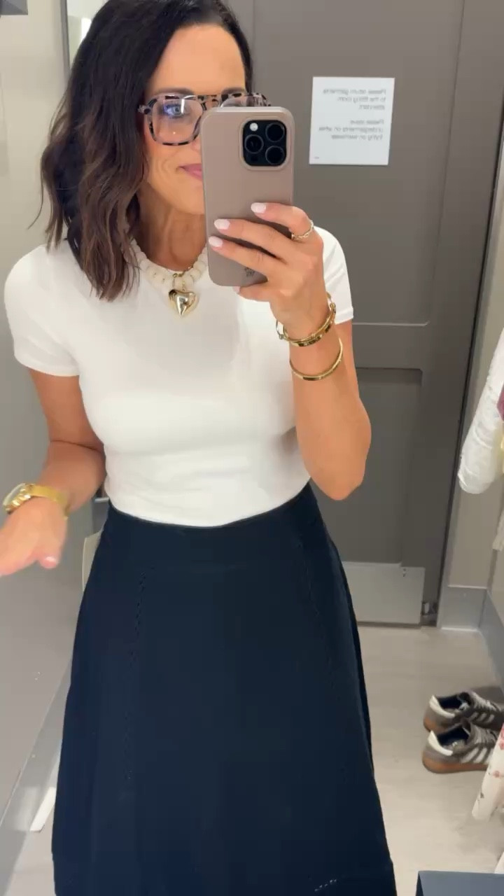 Black and white will forever be that effortless, chic, timeless style. Love this maxi skirt from @Target! Perfect for work days, lunches, or date nights. 

Maxi skirt moms must haves black skirt white top Target finds workwear outfits mom approved teacher style outfit of the day mom style busy mom life Target must haves black and white combo chic skirts VintagePickin 

#LTKdayinmylife #LTKOver40 #LTKWorkwear