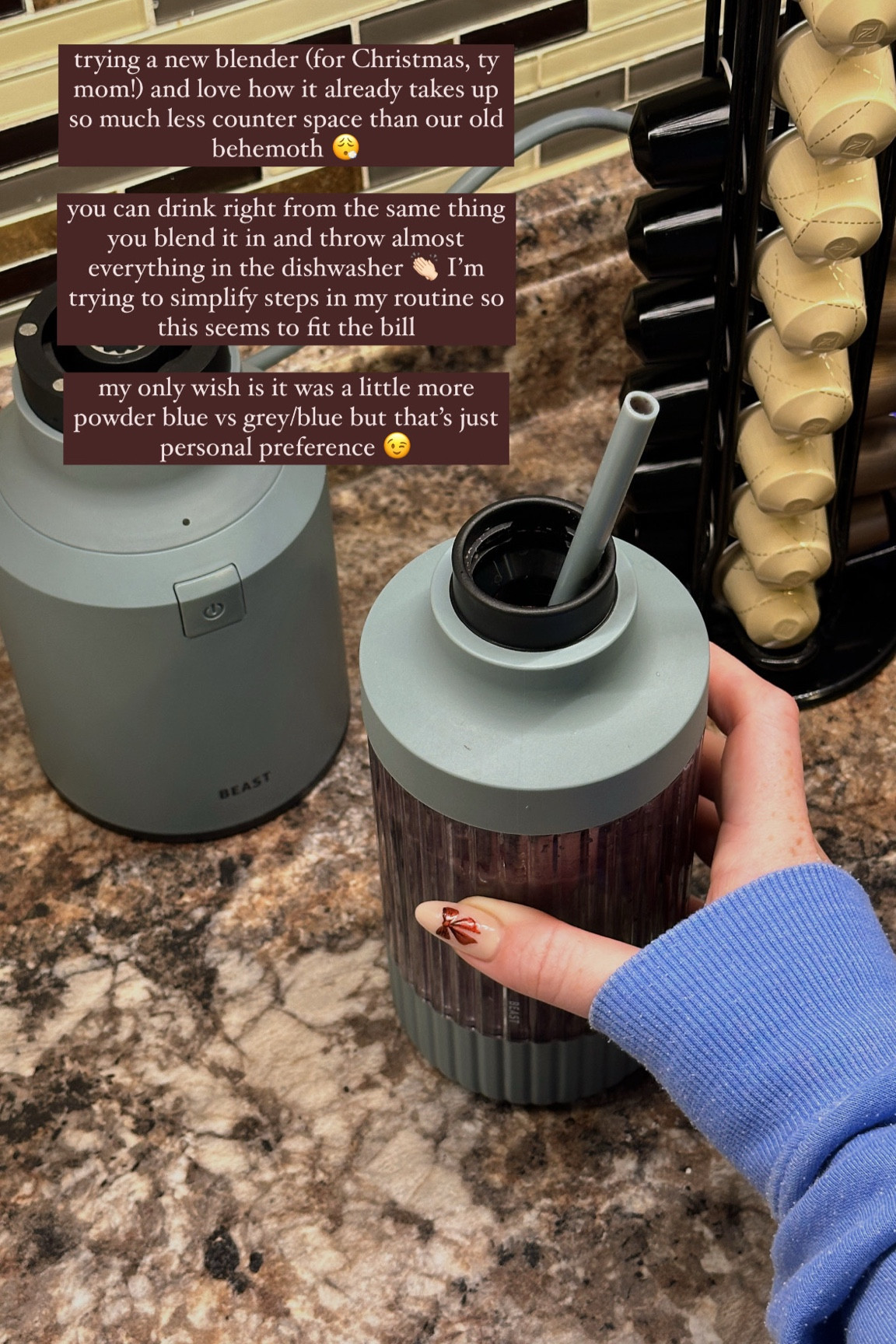 the daily smoothie got an upgrade 🫐🥜🌿💪🏻 >>> 

#LTKSaleAlert #LTKFindsUnder100 #LTKGiftGuide