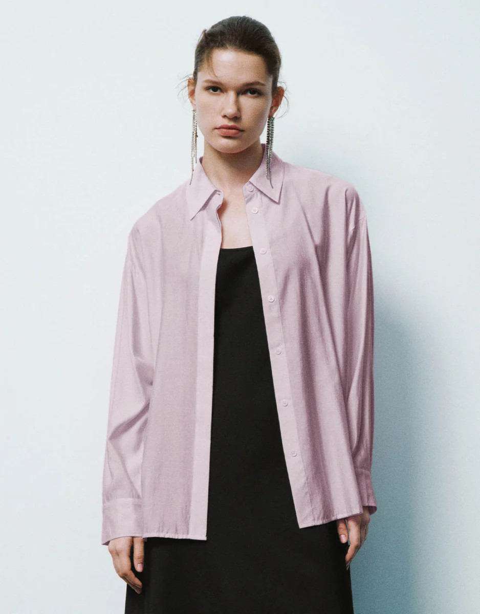 Button Up Straight Lapel Shirt | Urban Revivo