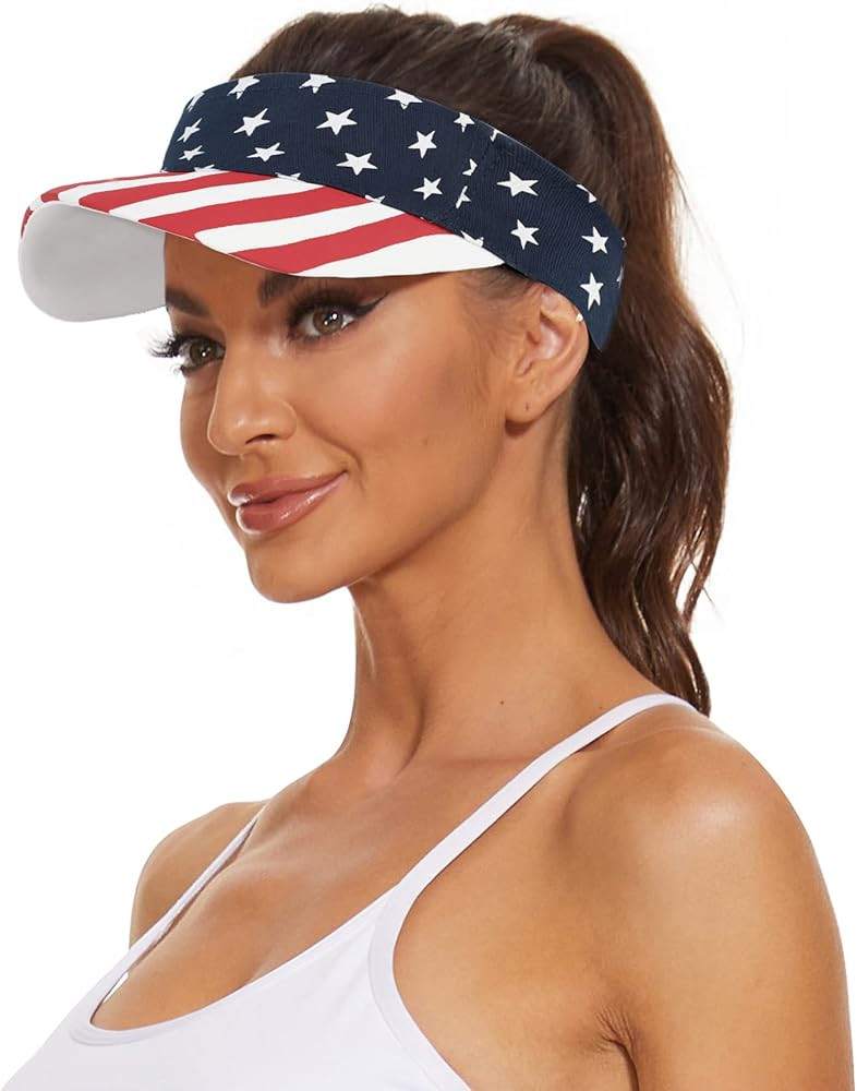 Zando Structured Quick Dry Sports Sun Visor Hats for Women - Lightweight Adjustable Sun Hat for G... | Amazon (US)