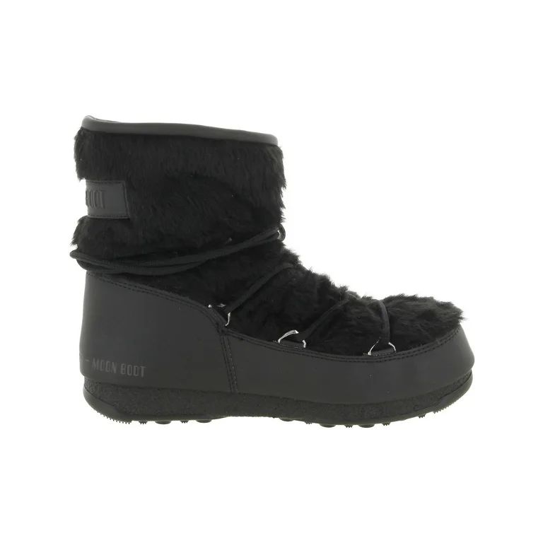 Moon Boot Womens Monaco Faux Fur Lace-Up Winter & Snow Boots - Walmart.com | Walmart (US)