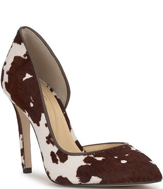 Jessica Simpson Prizma Cow Print Haircalf d'Orsay Pumps | Dillard's | Dillard's