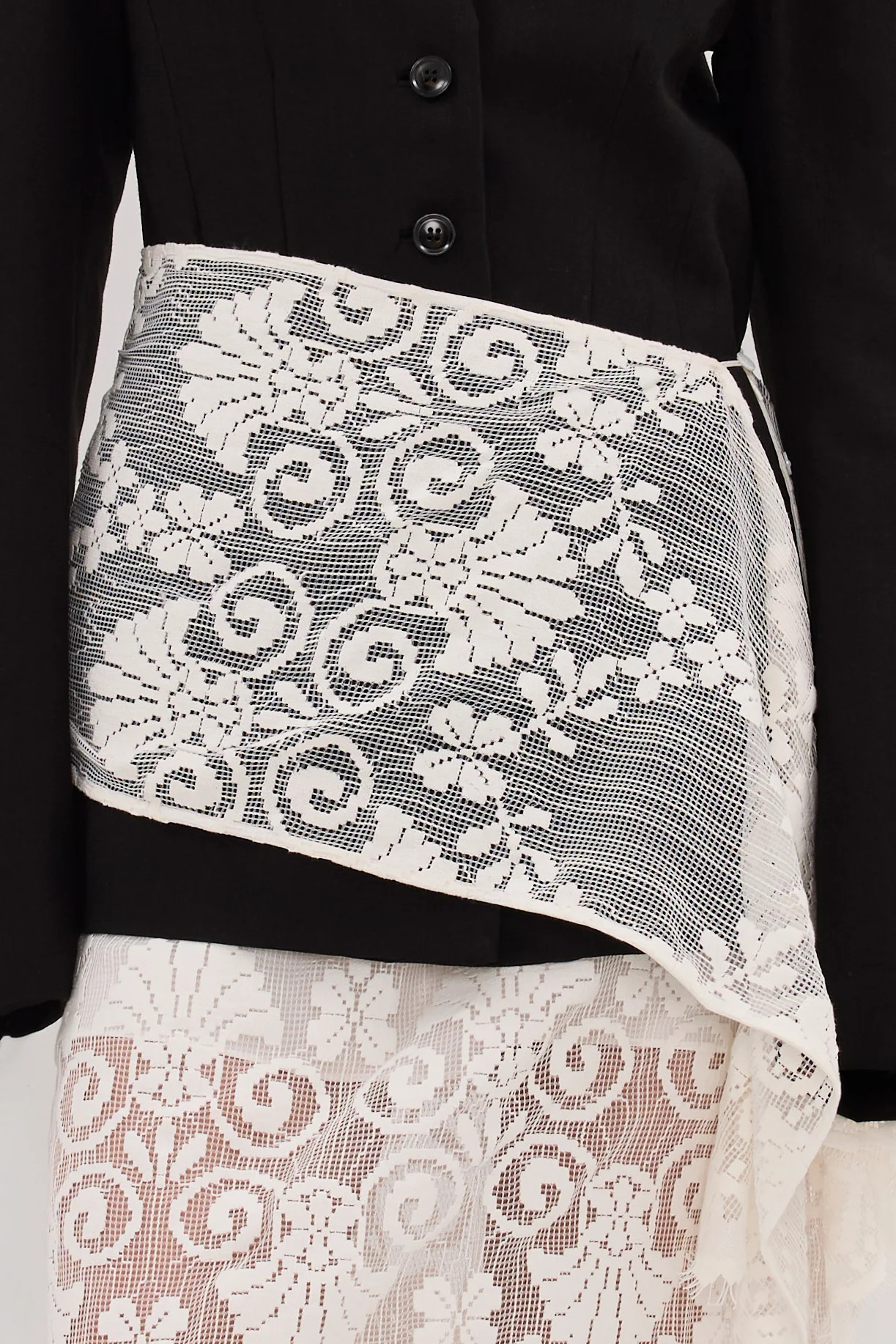 REINA IVORY LACE SCARF | DISSH