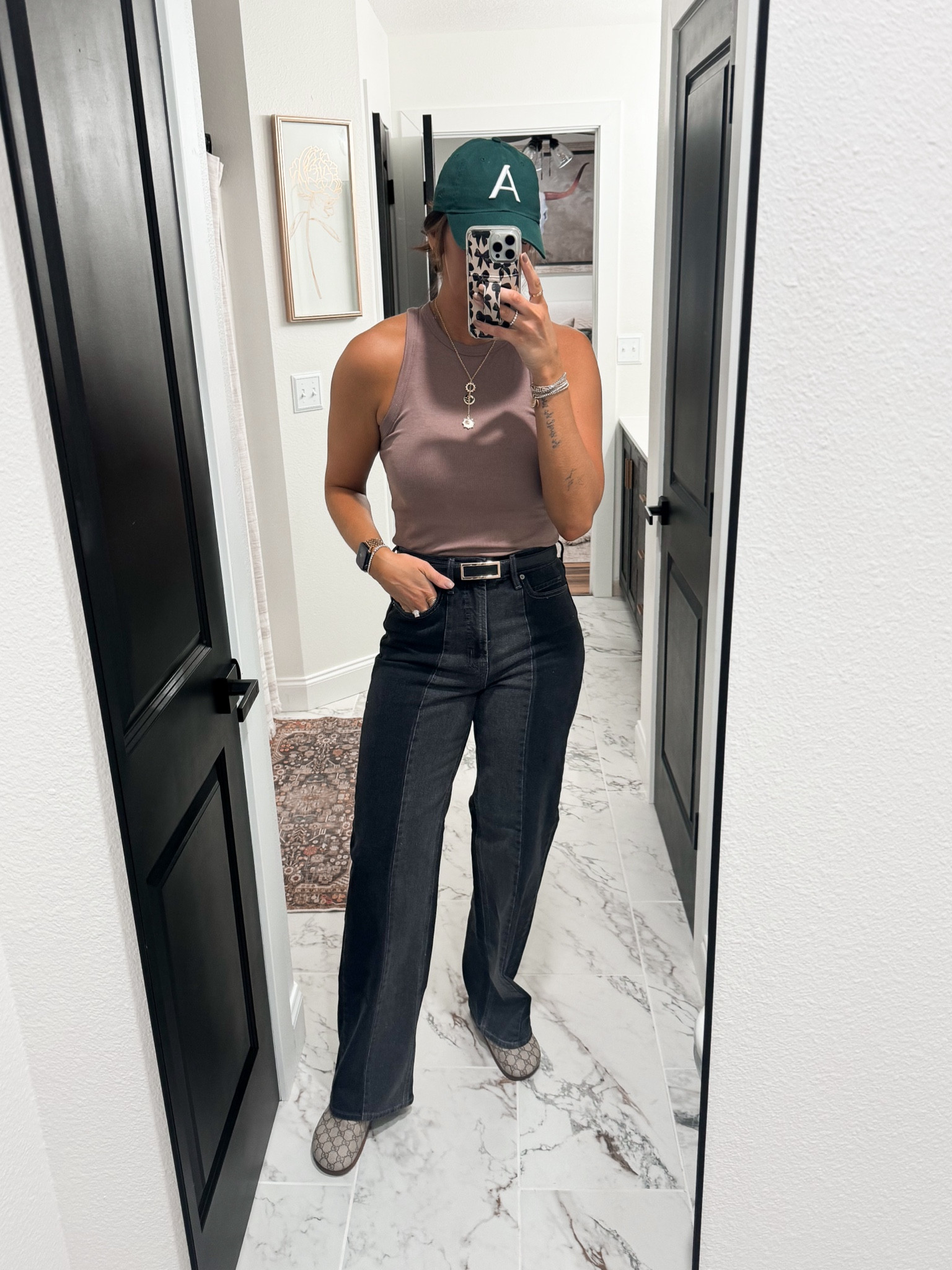 Tank-medium
Jeans-4Long
Mules-37.5
Necklace-on sale for $25!!

#LTKFindsUnder50 #LTKSaleAlert #LTKStyleTip