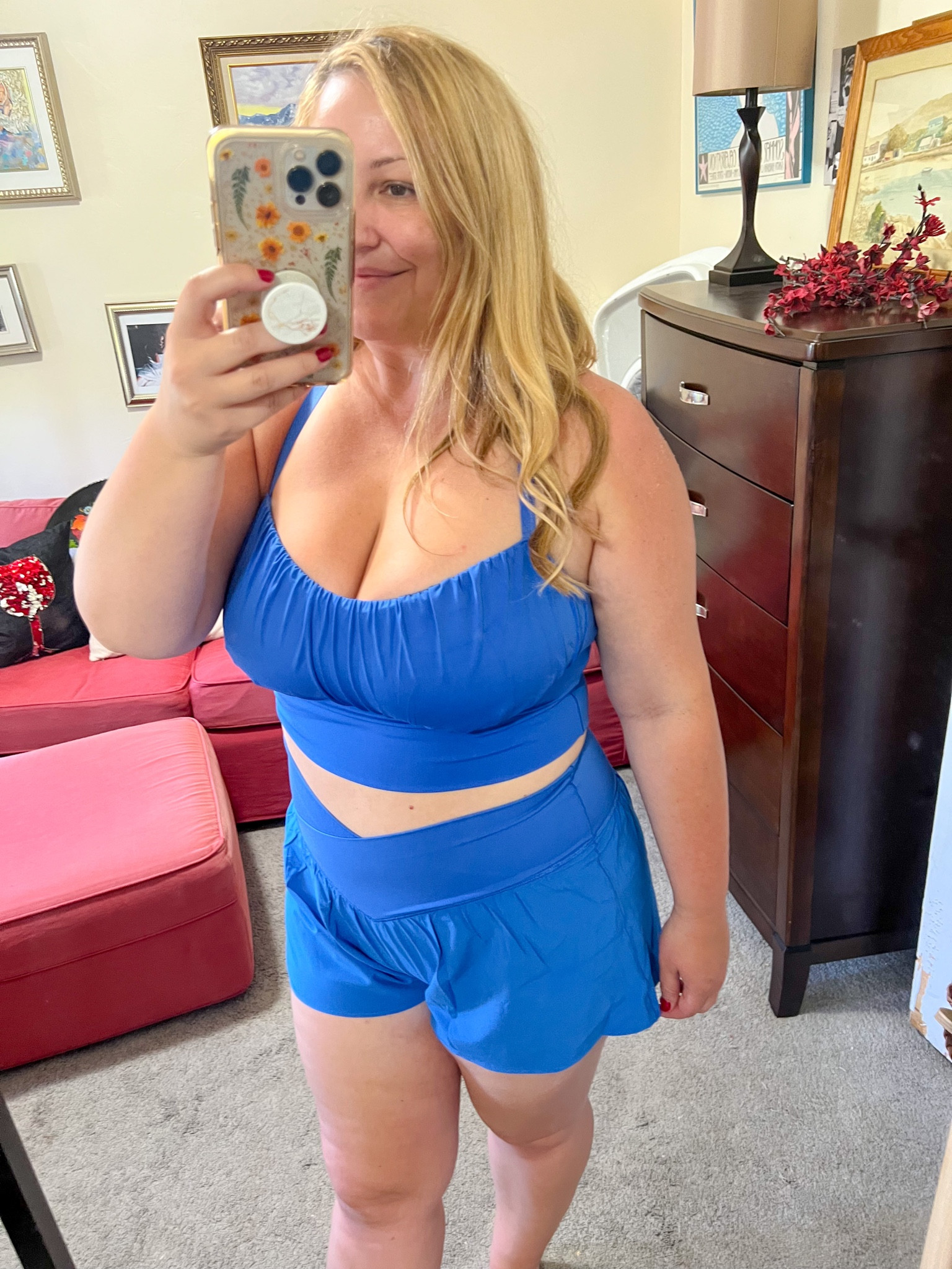 Summer athletic set 💙
Wearing size XL top and L bottom 

#LTKFind #LTKcurves #LTKfit