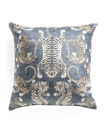22x22 Tabby Tiger Pillow | TJ Maxx