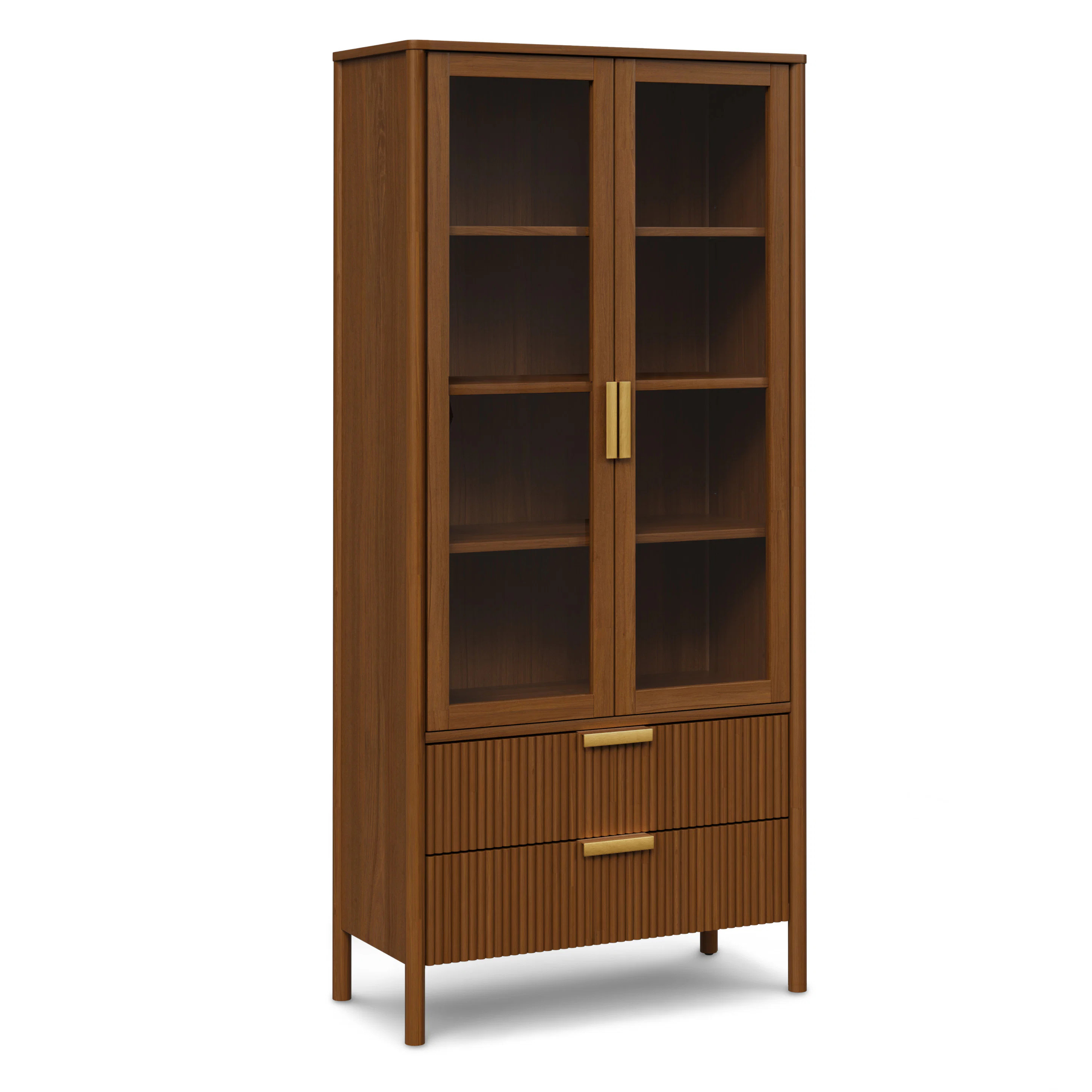Liv 35.25" Glass Cabinet - Walnut | Article