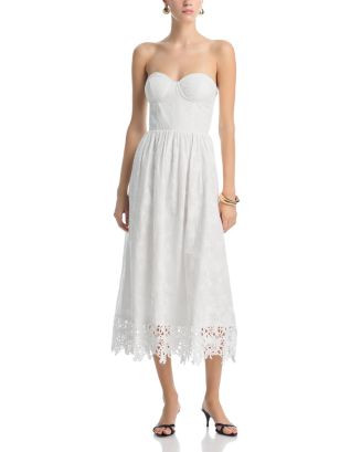 Lace Bottom Bustier Midi Dress - Exclusive | Bloomingdale's (AU)