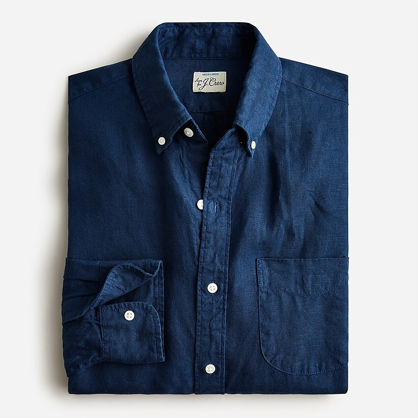 Slim Irish linen shirt | J. Crew US