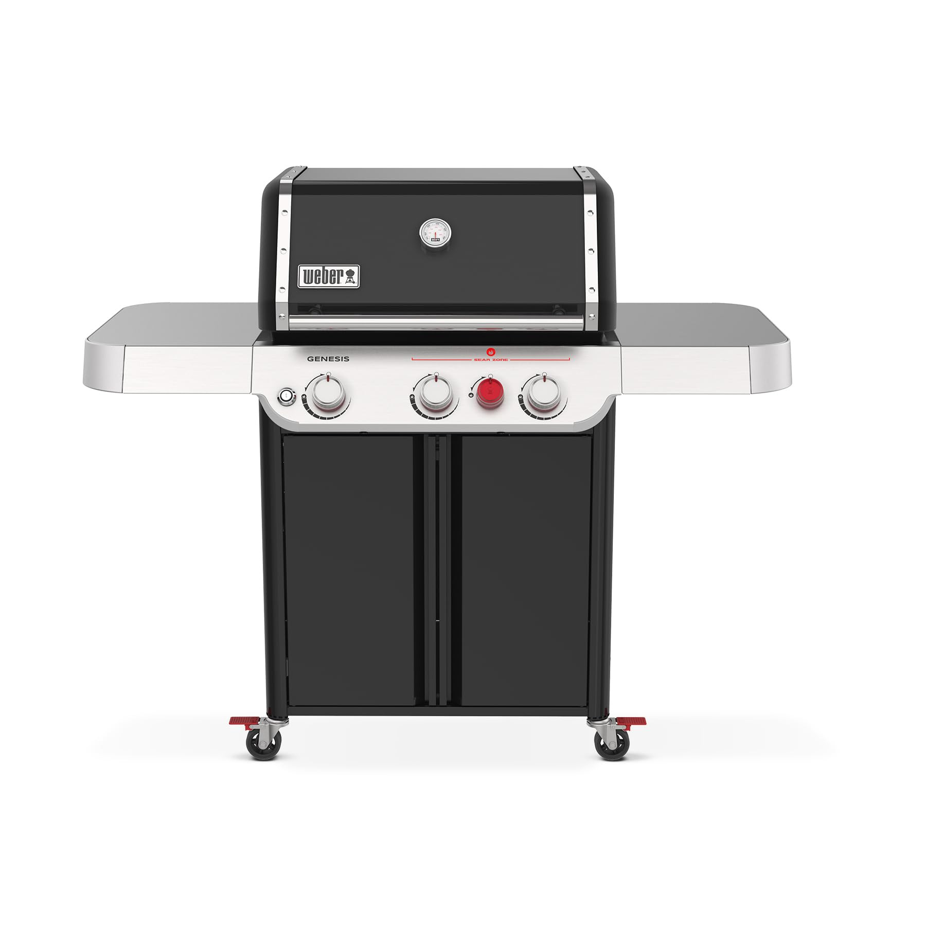Weber Genesis E-325 Liquid Propane Gas Grill for Outdoor Cooking, 3 Burners, Black – Porcelain-Enameled, Cast-Iron Grates, PureBlu Burners & Sear Zone | Amazon (US)