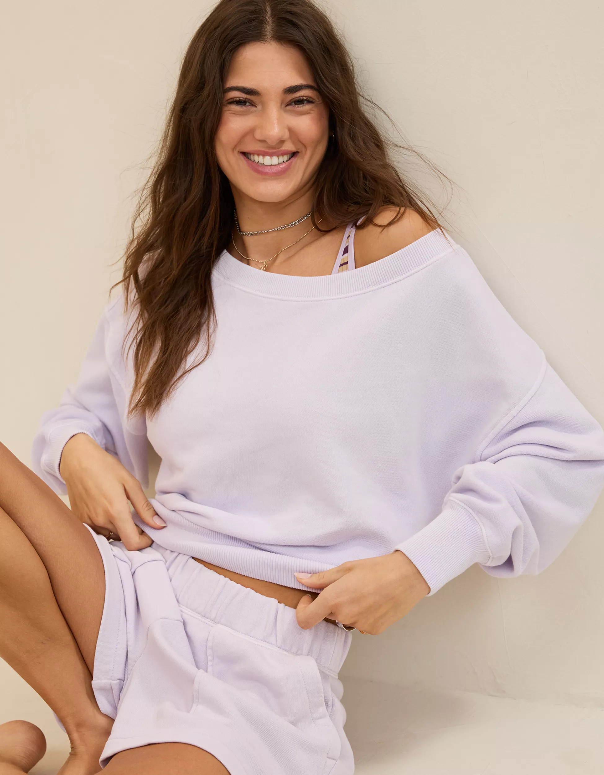 Aerie Go-To Off The Shoulder Sweatshirt | American Eagle Outfitters (US & CA)