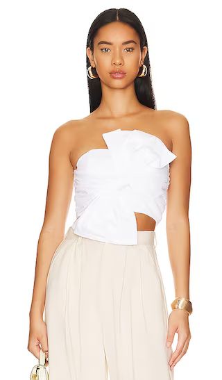 Rosalind Crop Top in White | Revolve Clothing (Global)