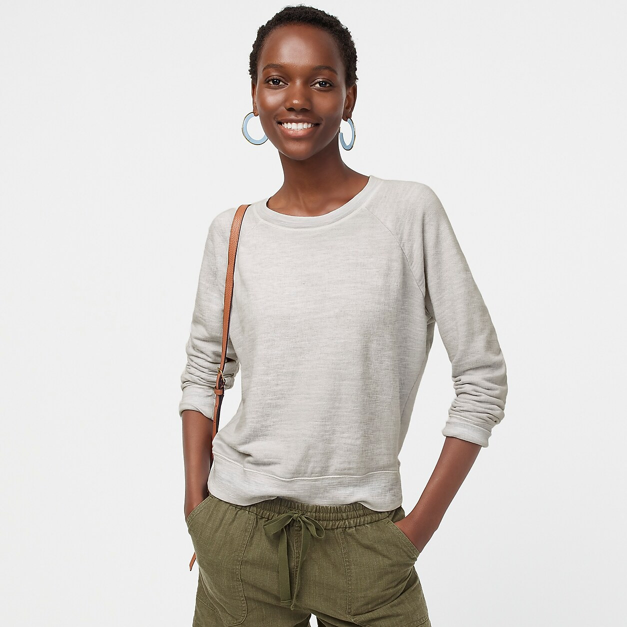 Vintage cotton terry crewneck pullover | J. Crew US