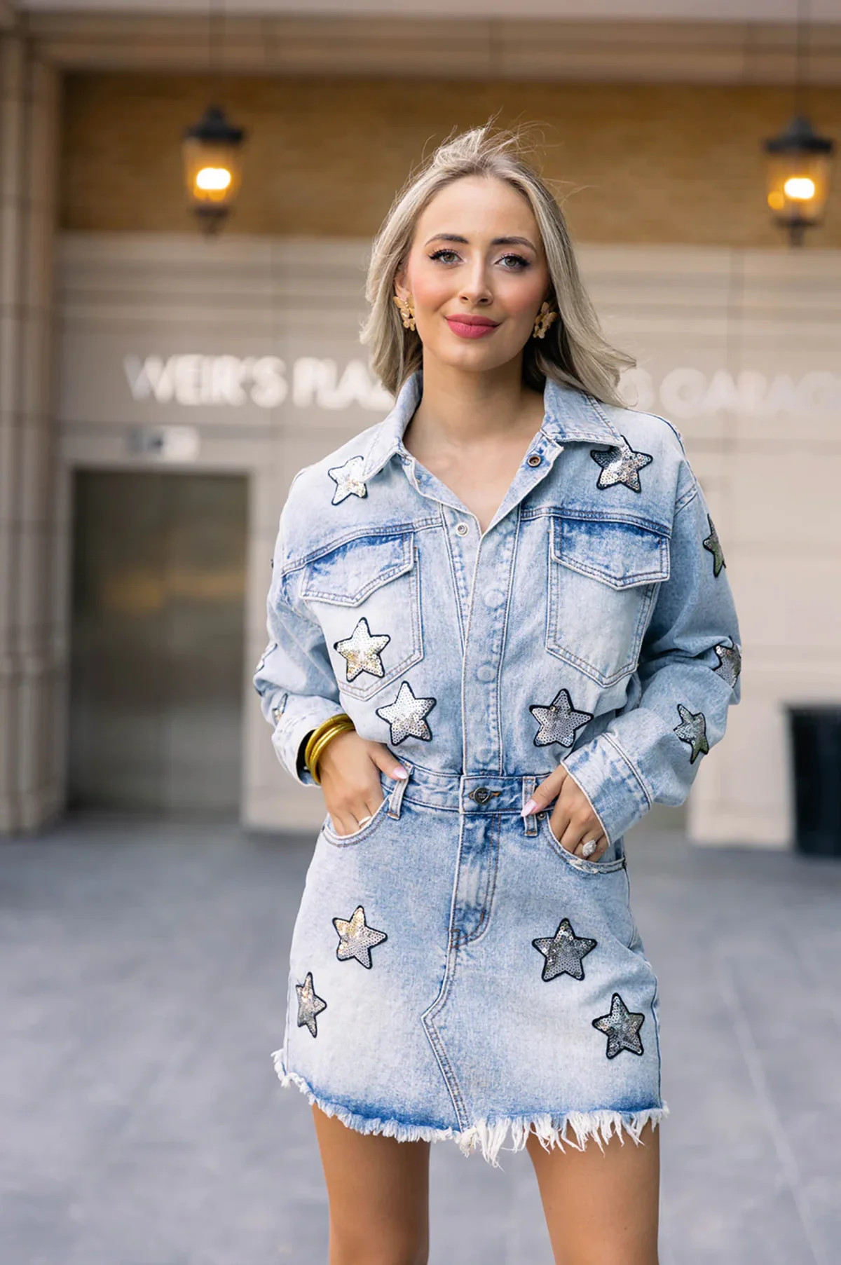 RAELYNN DENIM MINI DRESS - DENIM | BuddyLove | Emmacate Boutique