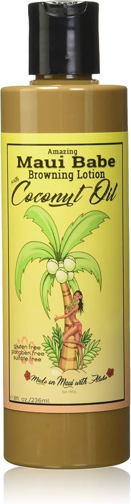 Maui Babe Browning Lotion with Coconut Oil 8oz (236ml) | Amazon (US)