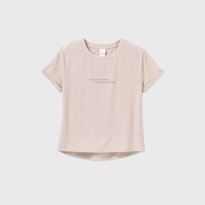 Women's 'those with dreams will be forever young' Sleep T-Shirt - Stars Above™ Soft Pink | Target