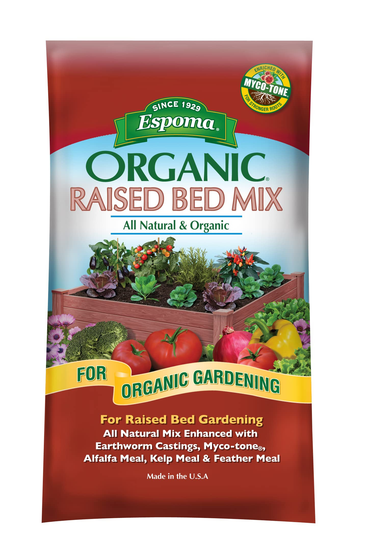 Espoma Organic Raised Bed Mix - All Natural and Organic Potting Soil Mix for Growing Vegetables a... | Amazon (US)