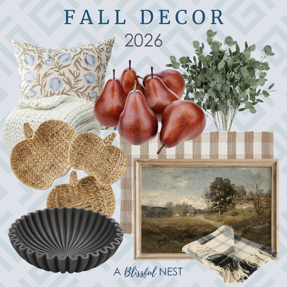 Neutral tones, warm textures, and the perfect fall accents. Shop the finds.

Floral throw pillow, chunky knit throw blanket, decorative faux pears, faux eucalyptus stems, woven pumpkin decor, scalloped bowl, checkered rug, framed landscape art, and plaid throw blanket 

 #LTKSeasonal #LTKHome