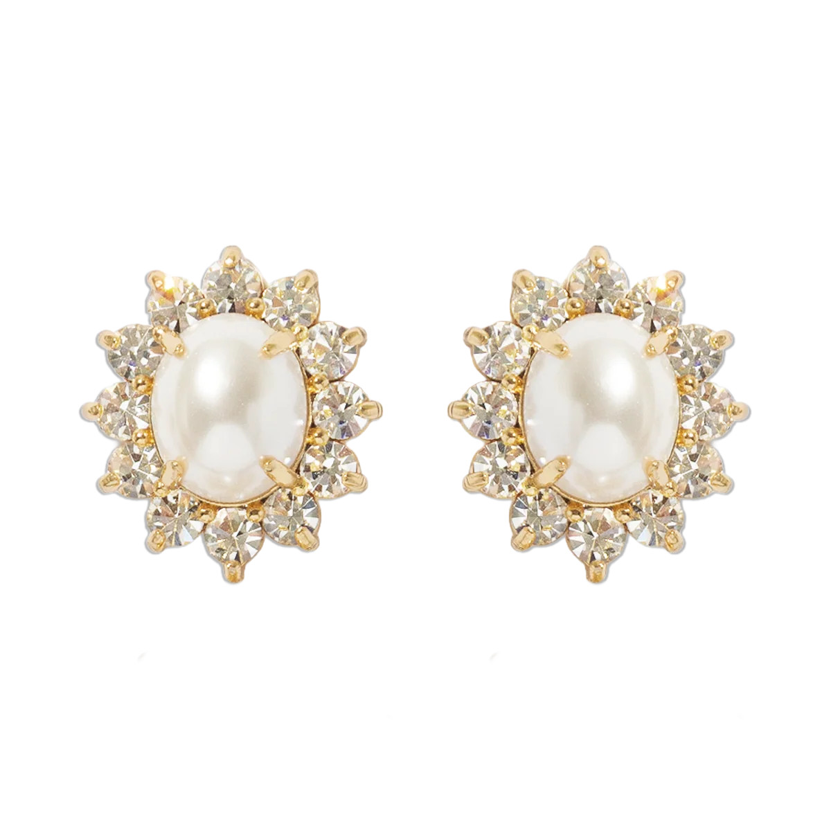 Georgie Stud Earrings in Pearl | Loren Hope Designs