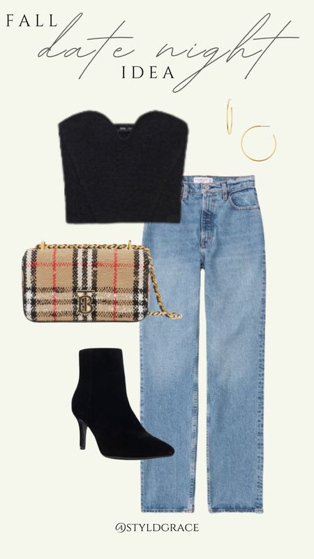 Fall date night outfit idea 

Top: Mango
Pants: A&F
Bag: Burberry 
Shoes: Steve Madden 

Date night outfit, date night inspo, fall date night, moms night out, jeans outfit 

#LTKfindsunder100