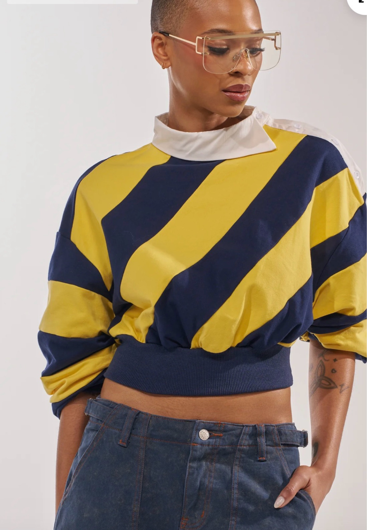 JULIANA STRIPE SWEATSHIRT IN YELLOW

#LTKgrwm #LTKootd #LTKdayinmylife