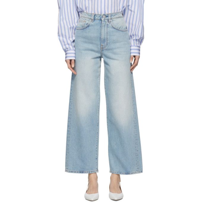 Totême - Blue Flair Jeans | SSENSE 