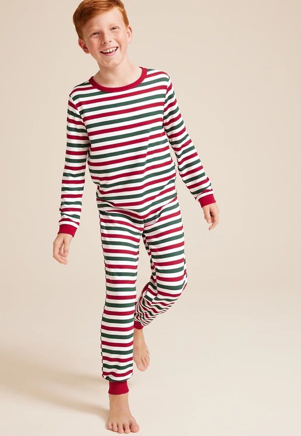 Youth Holiday Striped Family Pajamas | Maurices