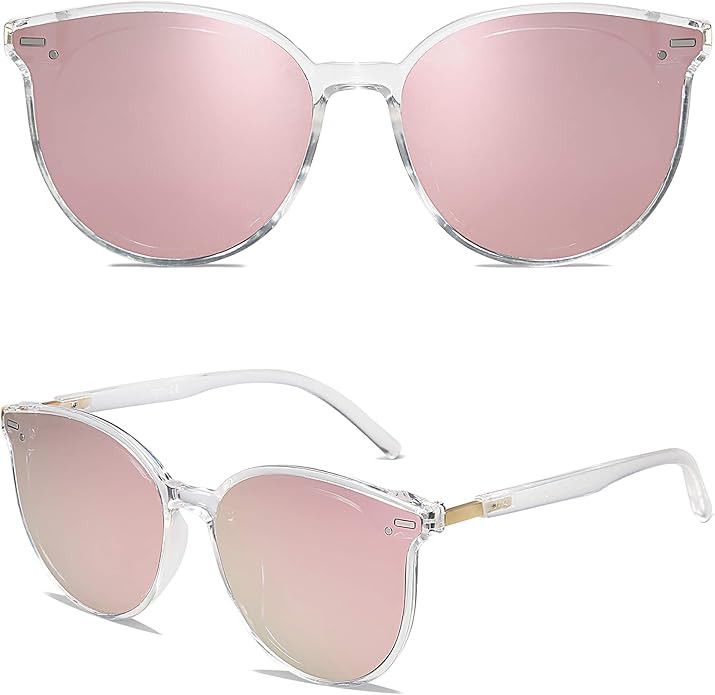 SOJOS Classic Round Sunglasses for Women Men Retro Vintage Shades Large Plastic Frame Sunnies SJ2... | Amazon (US)