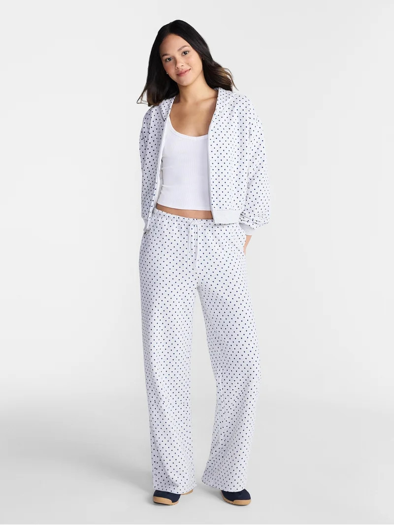 No Boundaries Mini Waist Fleece Pants, 30'' Inseam, Women\u2019s XXS-XXL | Walmart (US)