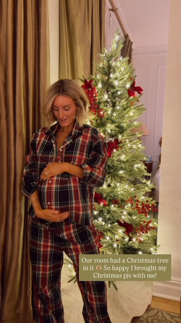 These Christmas pajamas would be perfect for a cozy Christmas morning with family! Such a classic print you could pull for every year! I sized up to a medium for the bump. 

Loverly Grey, J.Crew, Christmas pajamas, Christmas pjs, holiday pajamas, holiday pjs, tartan 

#LTKStyleTip #LTKTravel #LTKHoliday