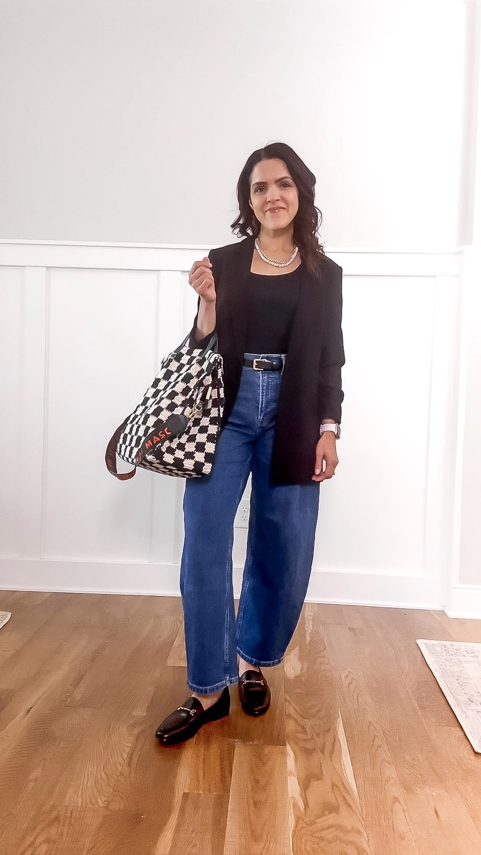 Added some interest to my #ootd using my A’s method! 

Blazer: old from @Express, linked similar
Tank: @Target, small
Barrel jean: Everlane, 25
Loafer: Sam Edelman, tts
Belt: @jcrew 
Necklace: old from Kendra Scott, linked similar
Check print tote: Clare V 

#LTKootd #LTKgrwm