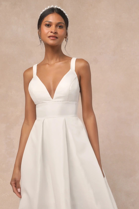 Ready For Romance Ivory Sleeveless Maxi Dress With Pockets | Lulus