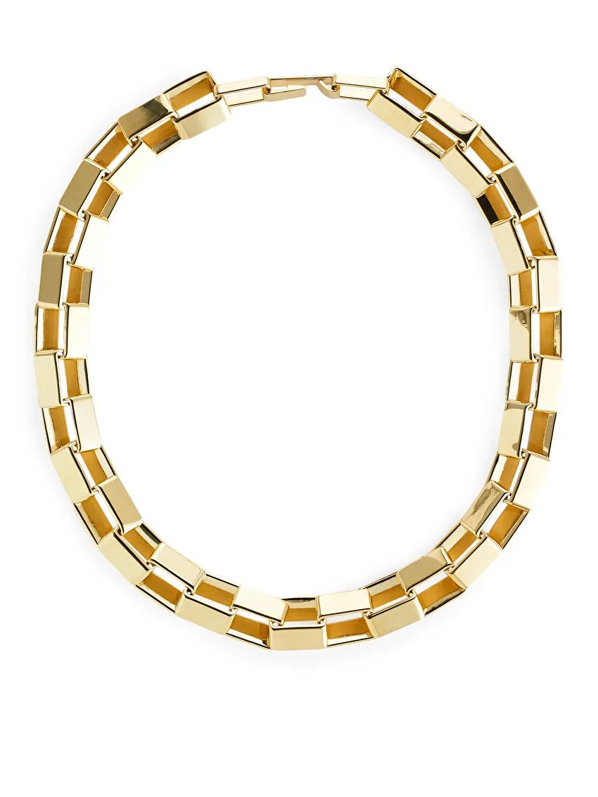 Chunky Gold-Plated Chain Necklace | ARKET (DE)