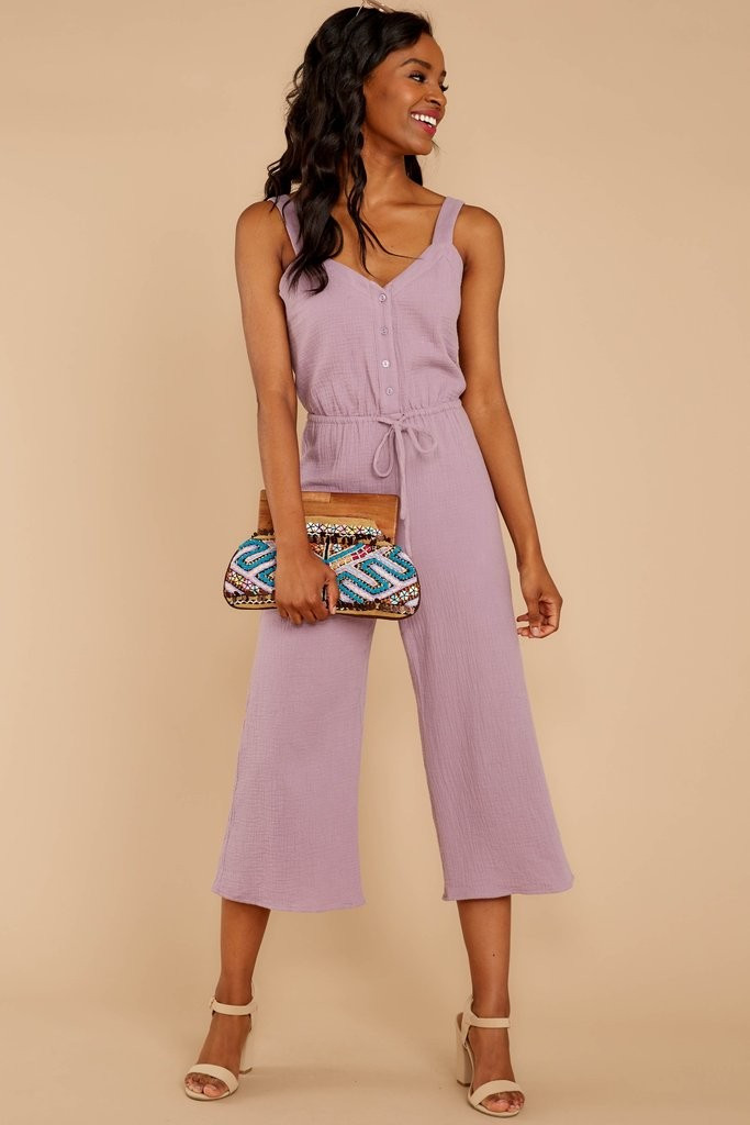 Late Summer Evenings Violet Jumpsuit | Red Dress 