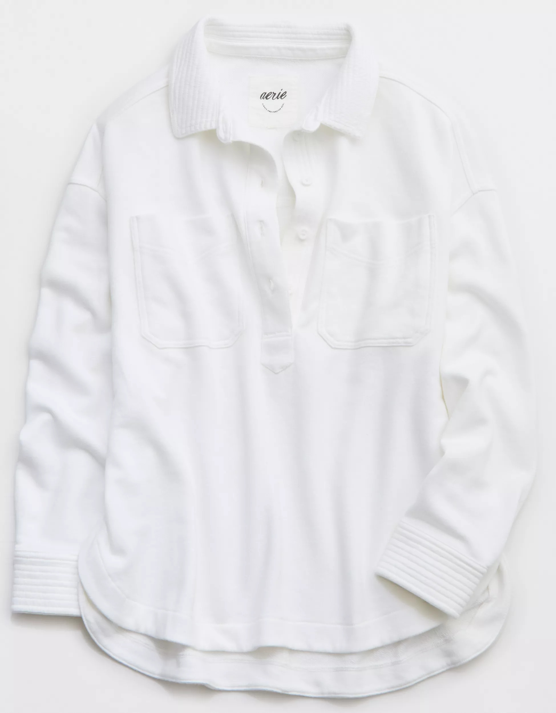 Aerie Popover Polo Sweatshirt | Aerie