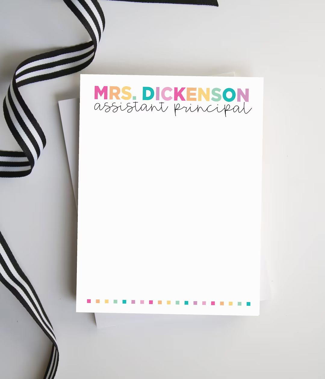 Gifts for Teachers School Staff Notepad Personalized Teacher - Etsy | Etsy (US)